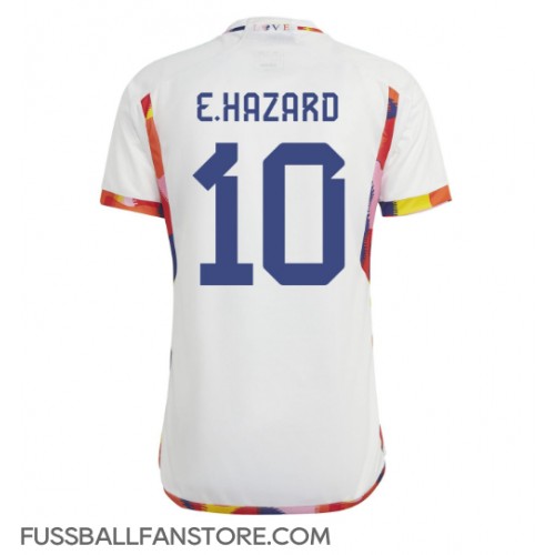 Belgien Eden Hazard #10 Replik Auswärtstrikot WM 2022 Kurzarm